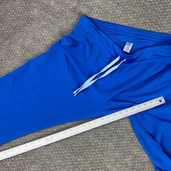 Figs Livingston Scrub Pants Womens Large Petite Blue Technical Collection LP - Picture 10 of 11